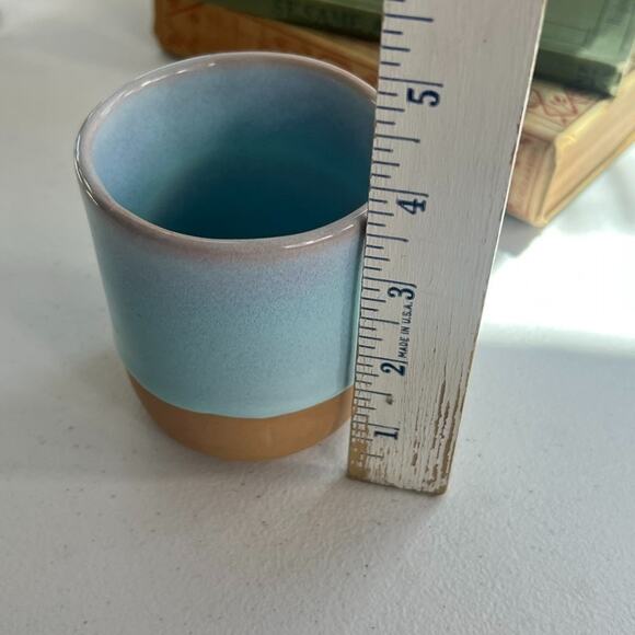 CB2 Ceramic Tea Cup Porcelain Pottery Drinkware Mug Handmade Glazed Finish - Picture 7 of 11